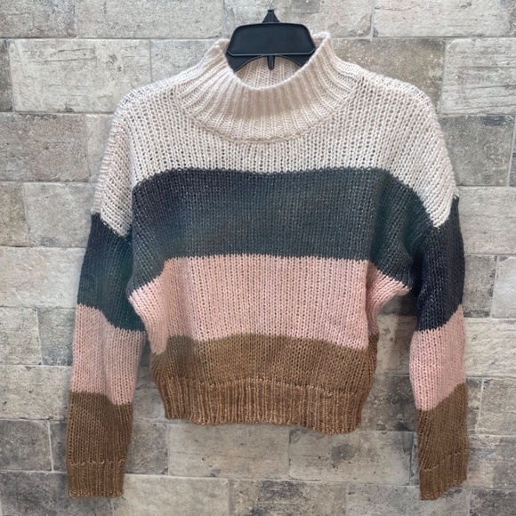 ❤️ GARAGE STRIPED OVERSIZED SWEATER SIZE XS - Picture 2 of 5